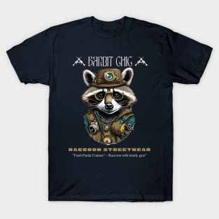 Raccoon Streetwear Style Urban Chic Illustration T-Shirt